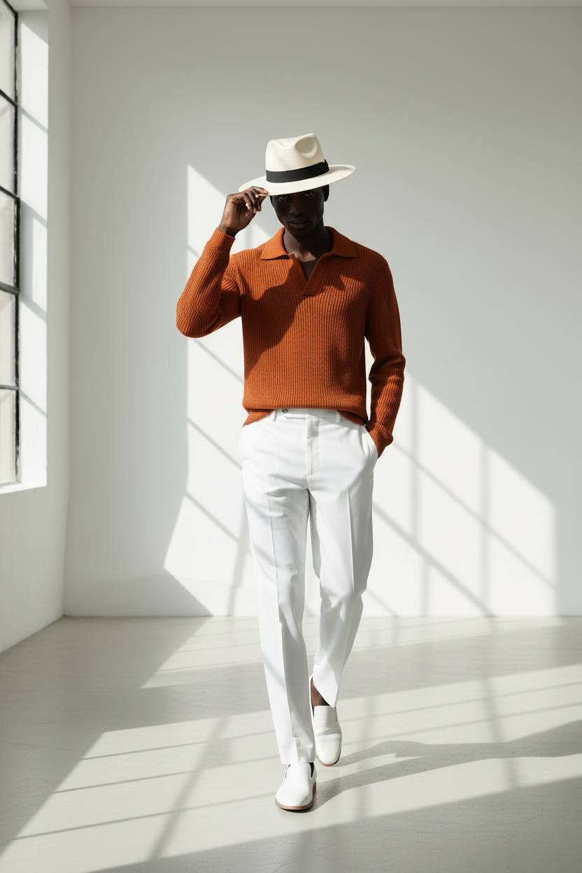 Silk-Blend Long Sleeve Black