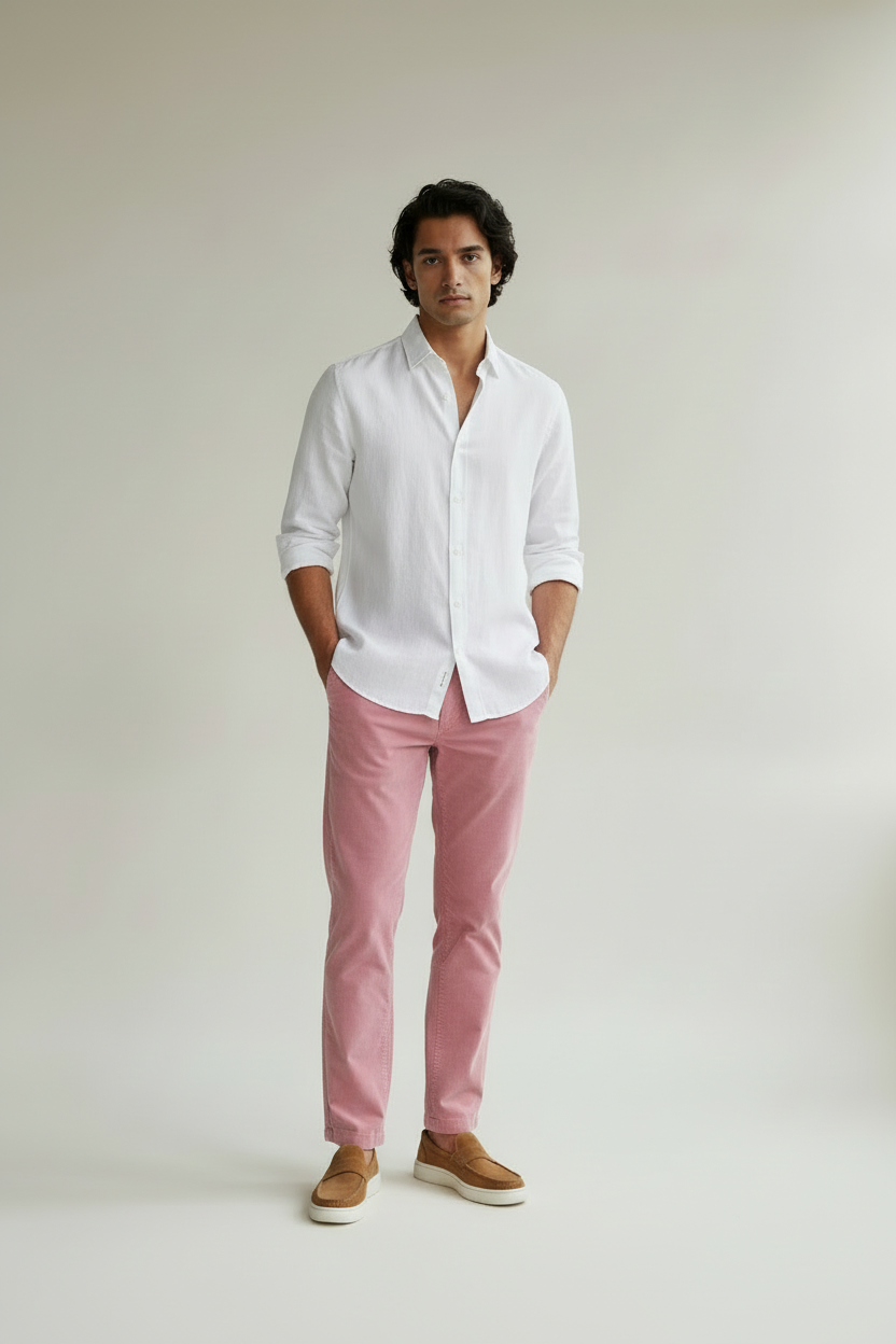 Camisa de lino Blanca